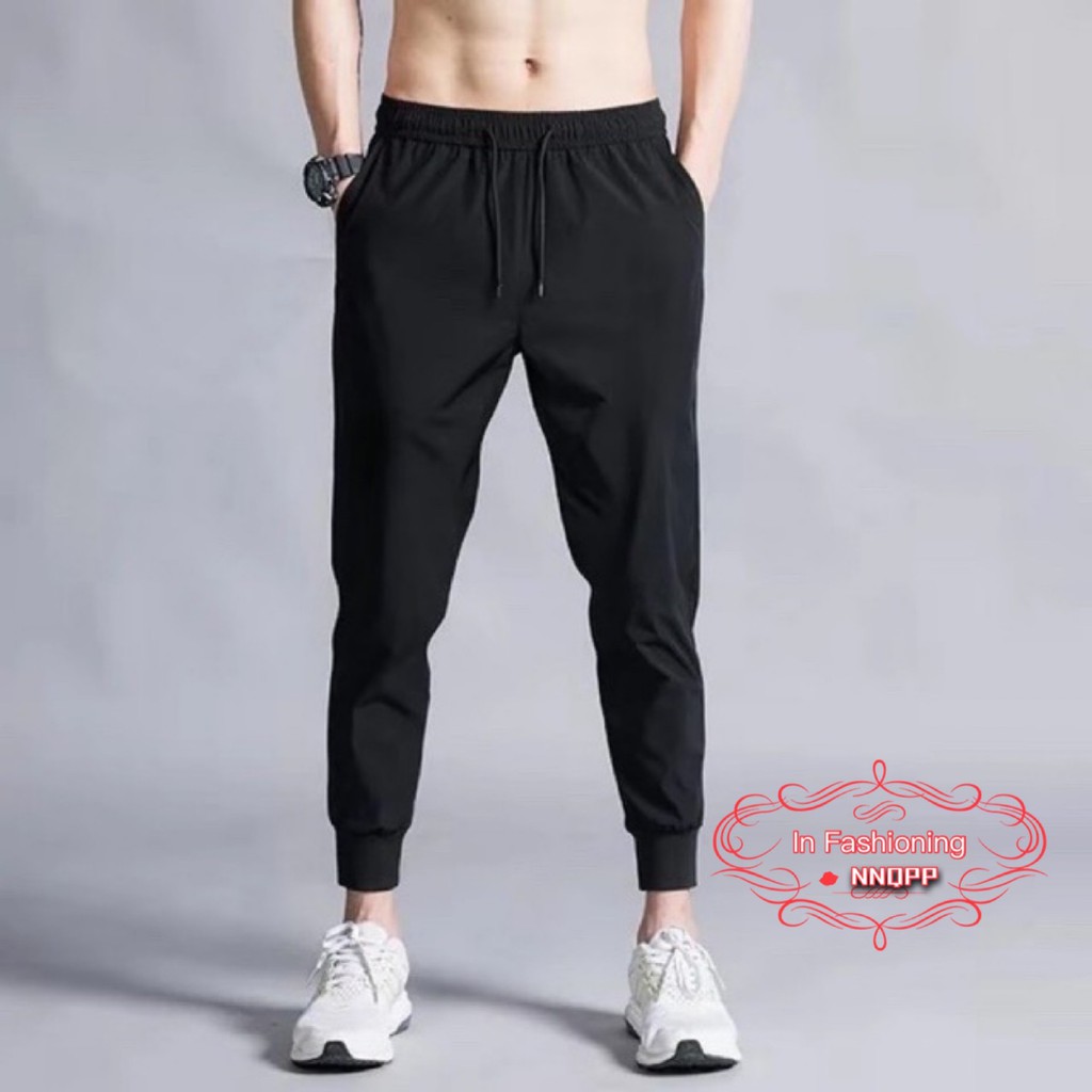 Unisex Palie Jogger Pants Makapal Tela With Zippers (A 1) | Shopee ...