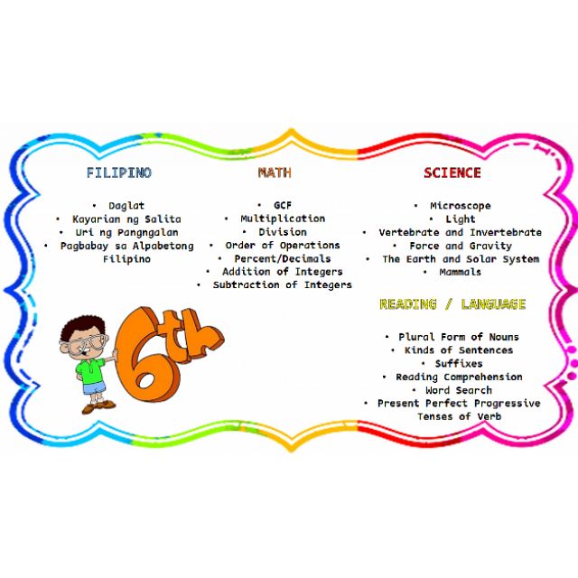 Grade Six Workbook (60 PAGES : FREE BOOKBIND) | Shopee Philippines