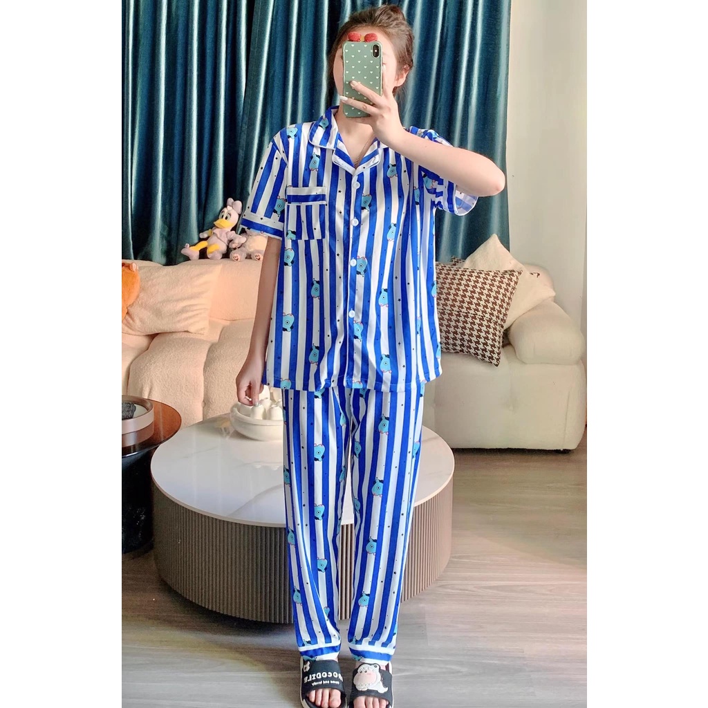 CB BT21 Series Korean Terno Cotton Shortsleeves and Pajama Set chimmy cooky koya mang rj shooky