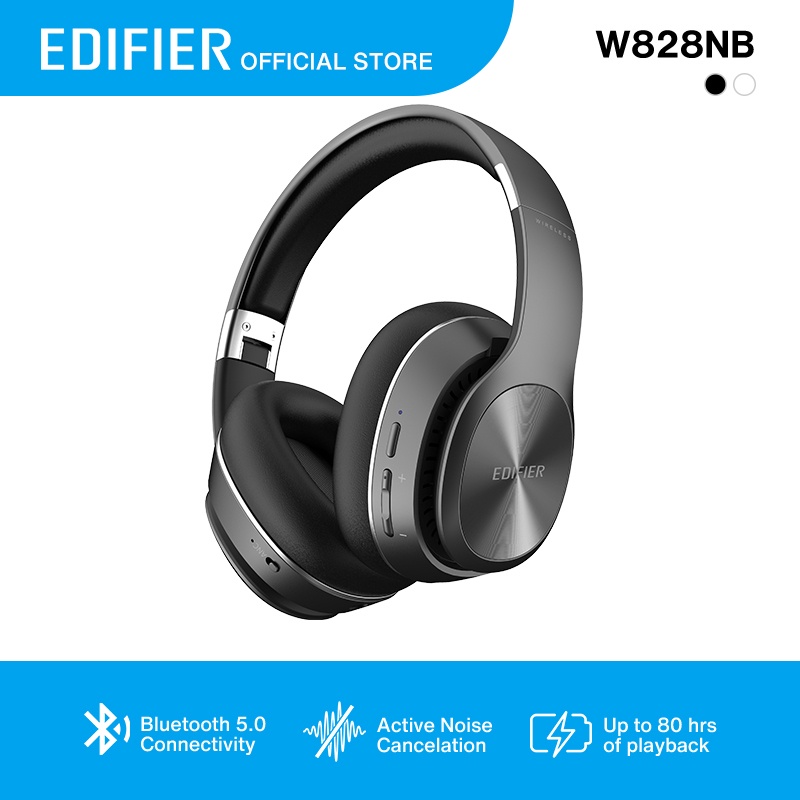 Edifier W828NB Wireless Bluetooth V5.0 Connectivity Active Noise Cancellation Up to 80hrs Playback