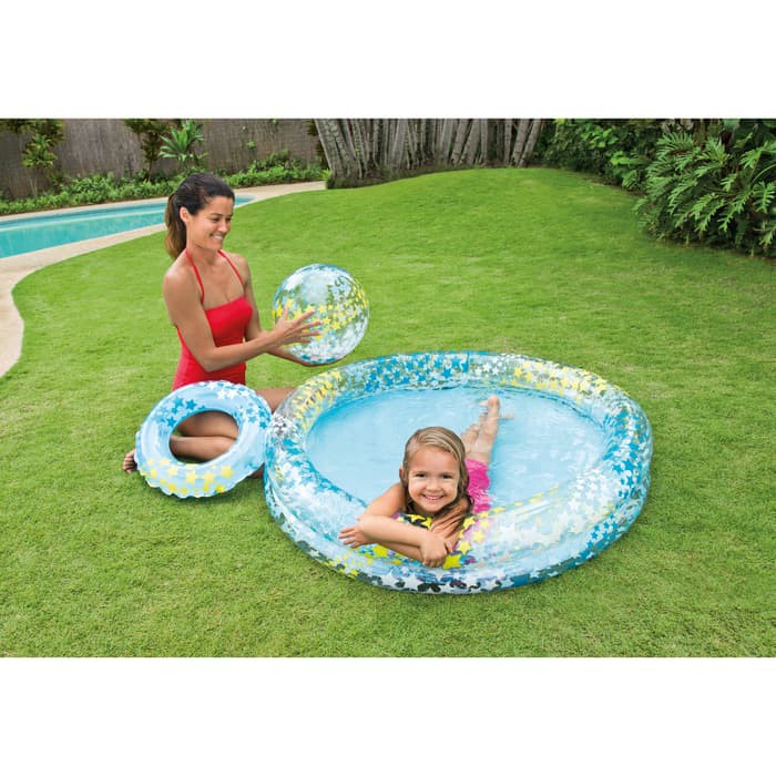 Intex 59460 Children's Swimming Pool Package [pool + Ball + Float] HFS ...