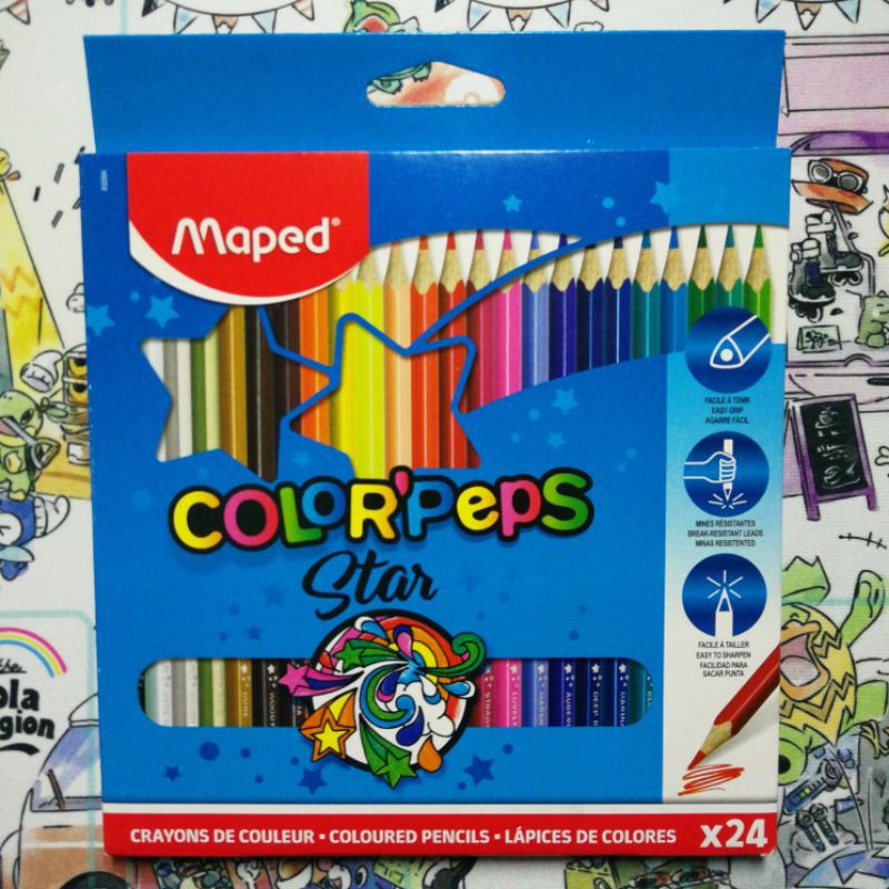 [FPS FairPriceSupplies] Maped Color'Peps STAR Set of 12 / 24 / 36 / 48 ...