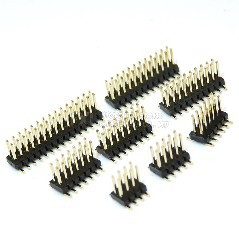 Smt 127mm 127 Double Row Male Breakaway Pcb Board Pin Header Connector Pinheader 2345678 9258