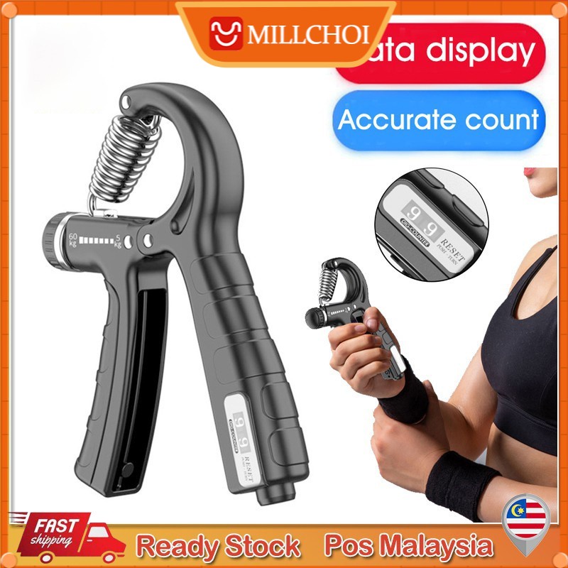 Adjustable grip strength device gym power booster wrist arm finger ...