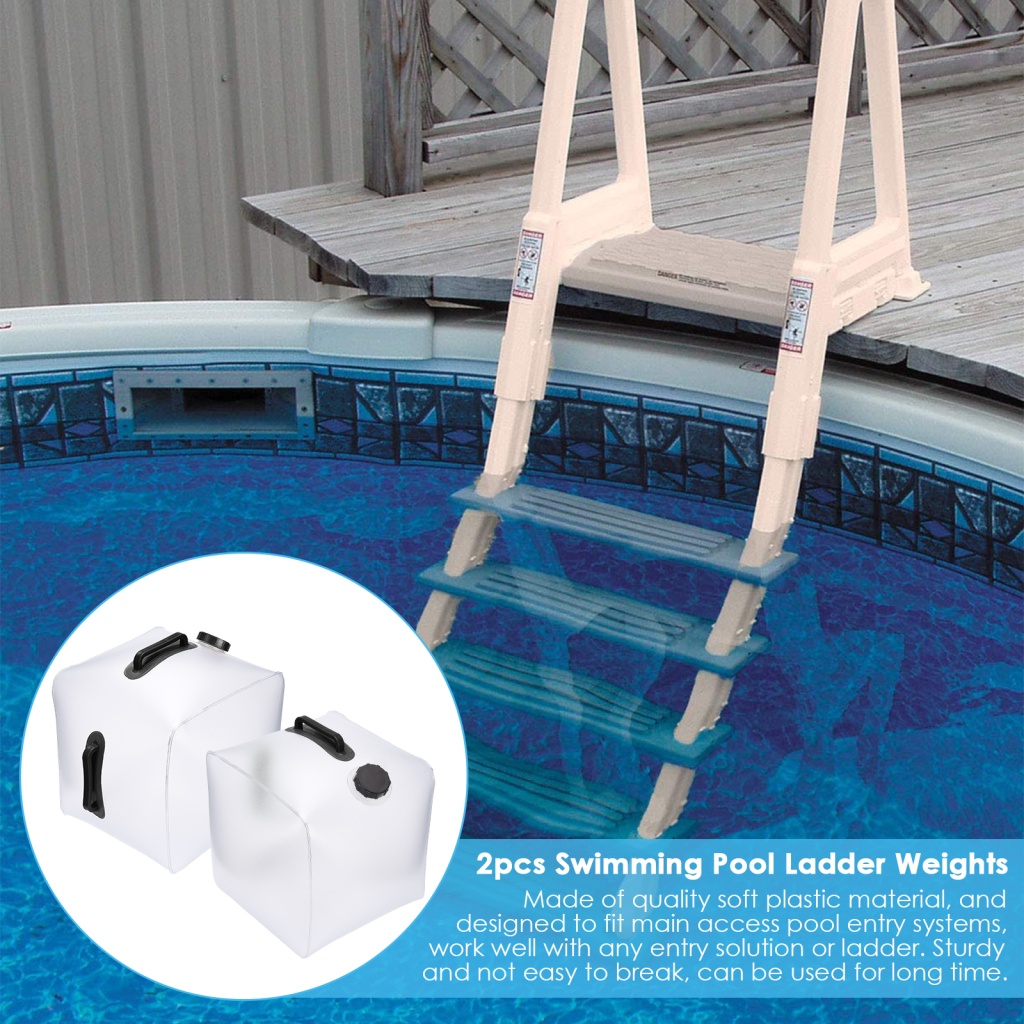 Swimming Pool Ladder Weights Refillable Anchor Bag Transparent PVC 20L