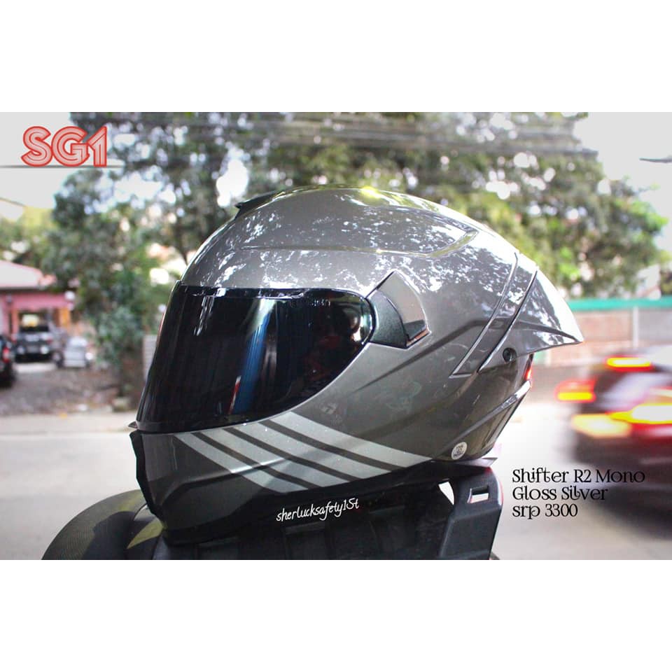 SHIFTER R2 MONO design Version 2 helmet full face dual visor free clear