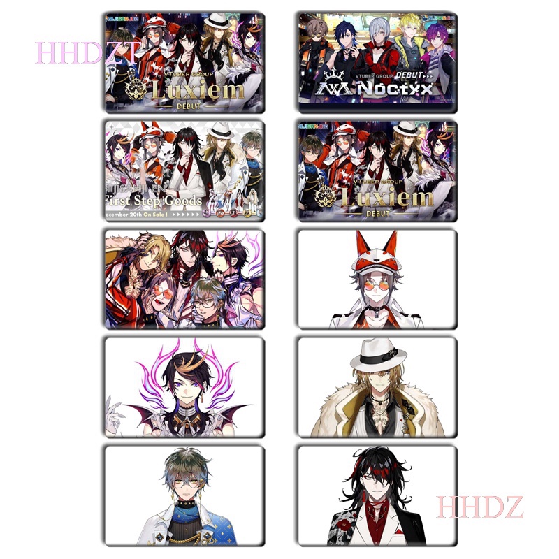 HHDZ 10Pcs/Set Anime Luxiem Card Stickers Vox Mysta Stickers Suitable ...