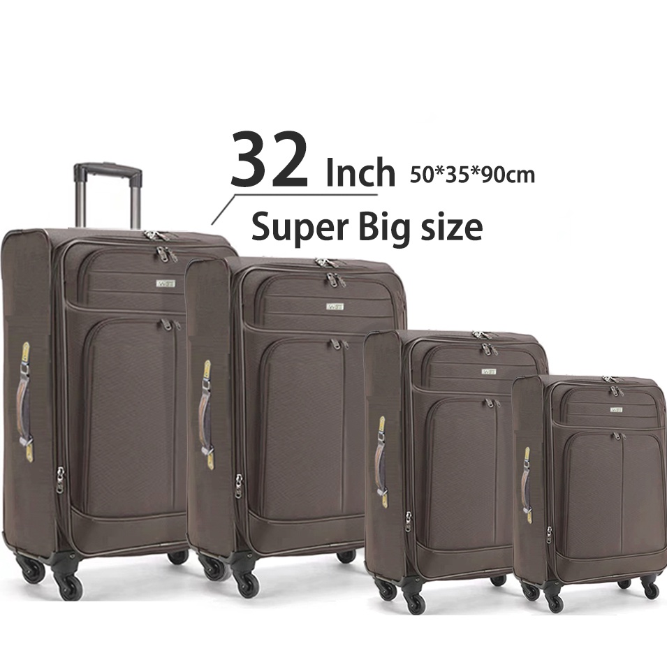 32 28 24 20 inch Super Tough Expandable Nylon Soft Case Anti Scratch 4 wheels Hard Case Luggage ba Shopee Philippines