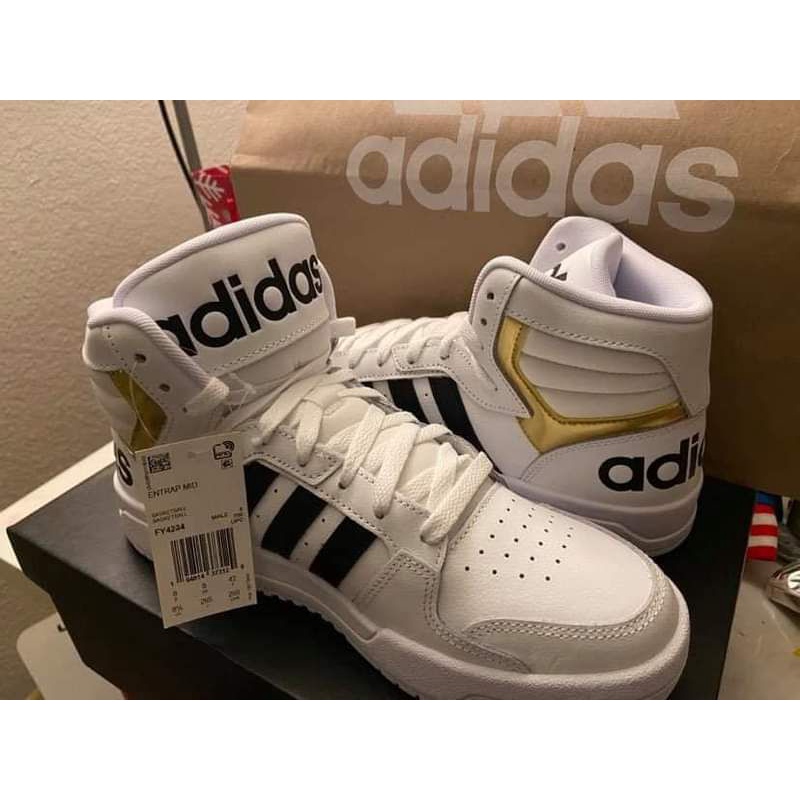 Adidas neo hotsell gold shoes