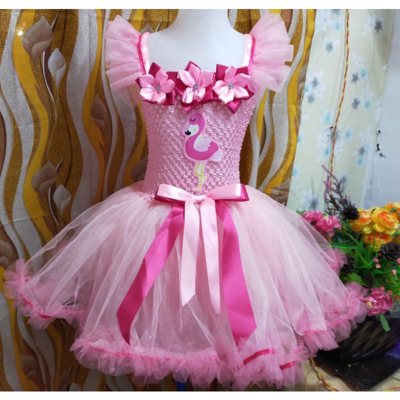 flamingo birthday dress Fancy Flamingo First Birthday Tutu Outfit in Hot Pink and Gold 18month Carter brand / Short Sleeve
