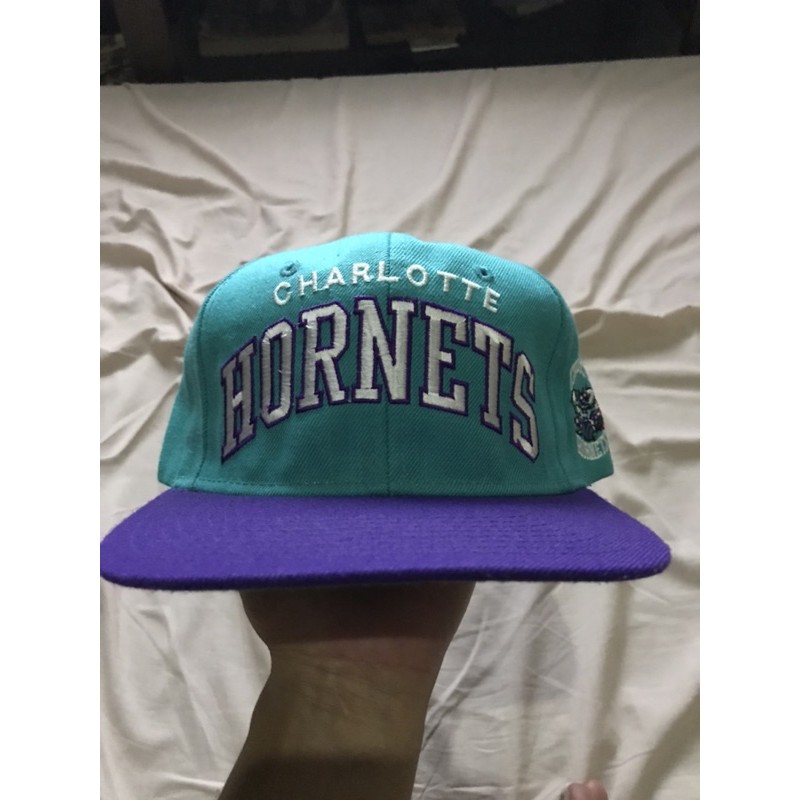 Vintage Rare Charolette Hornets NBA Sports Starter Arch Hat Cap