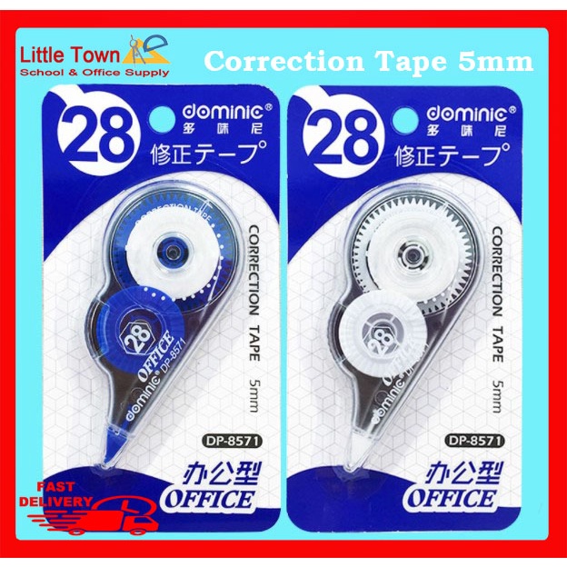 1pce Dominic Correction Tape 28m x 5mm Shopee Philippines