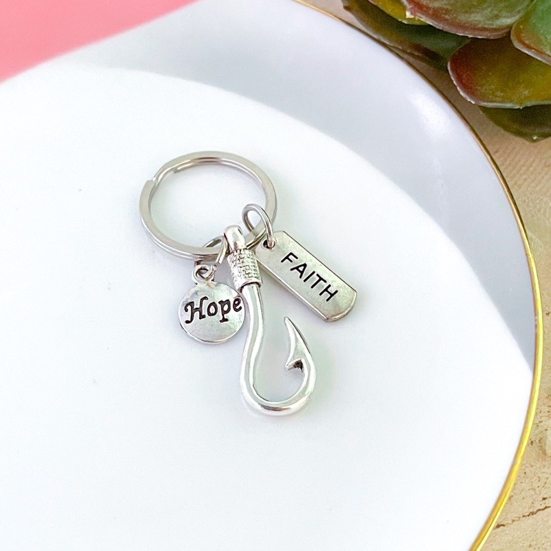 Anchor Keychain • Hope Keychain • Faith Keychain • Keychain | Shopee ...