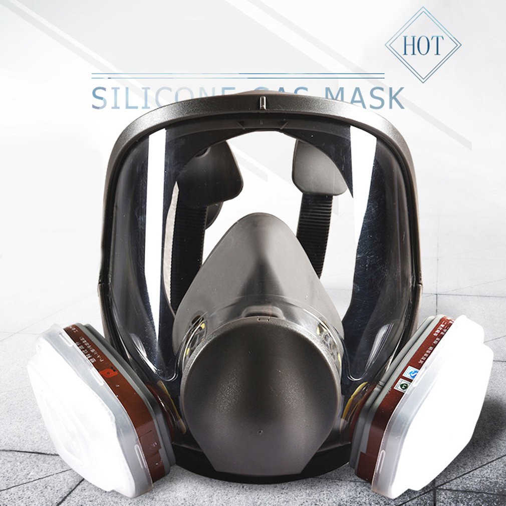 CODFull Face Chemical Spray Painting Respirator Vapour Gas Mask Large