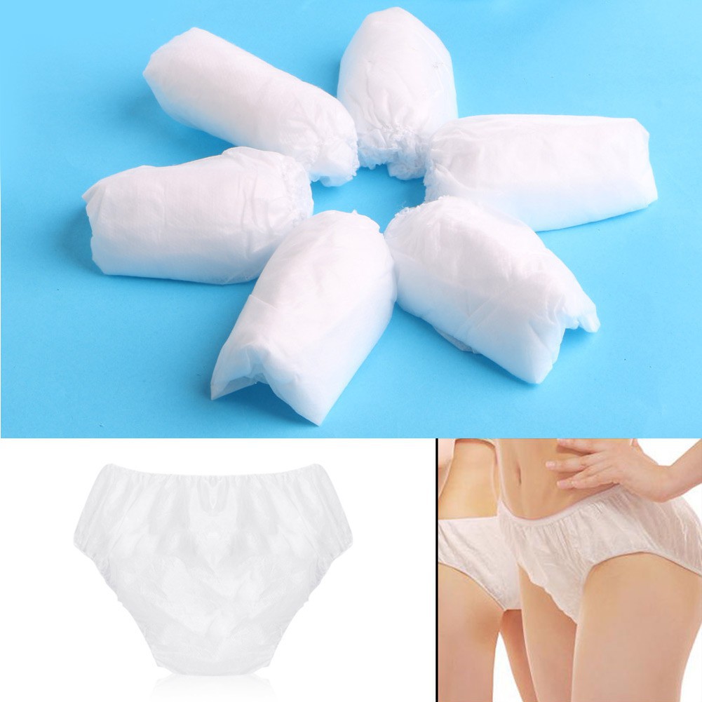 FooFaa Pack of 6 - Ladies Women Girls Use & Throw Disposable Panties Set  Non-Woven Panty