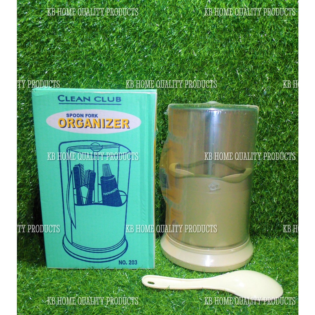 203 CLEAN CLUB MultiPurpose Utensil Holder, Spoon Fork Organizer (free rice scoop) Shopee
