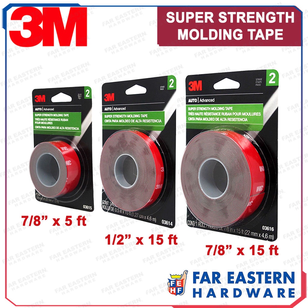 3M Super Strength Molding Tape Double Sided Shopee Philippines