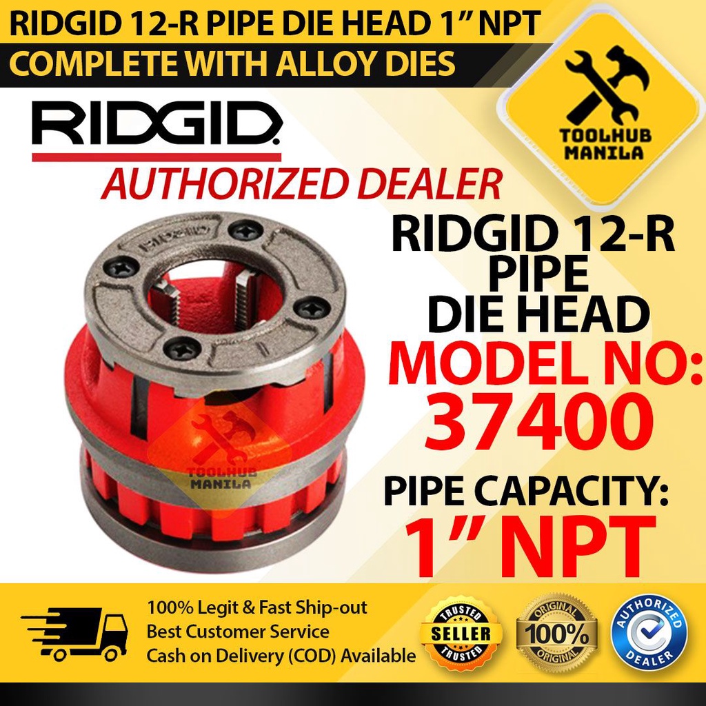 Ridgid 37400 12-R Pipe Die Head 1