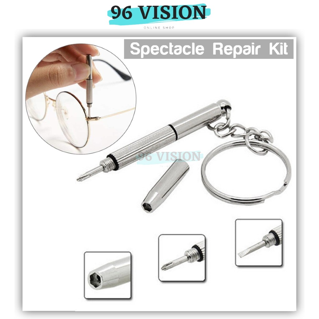 3 in 1 Screw Driver Set Keychain Double Head Sunglasses Repair Kit