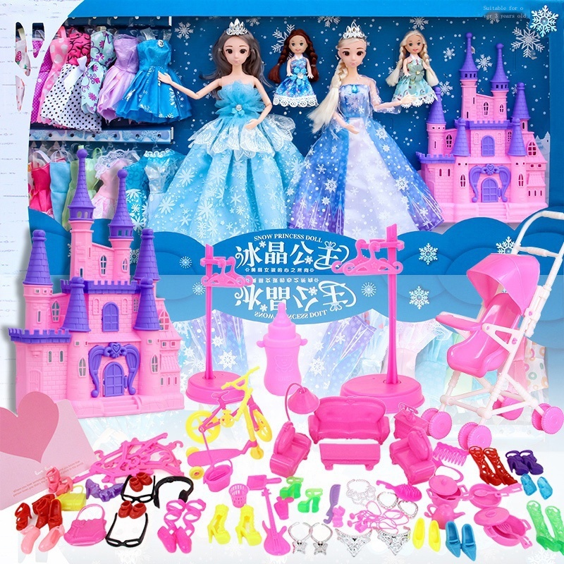 Tongle Barbie Doll Set Big Gift Box Princess Lisa Aisha Aisha