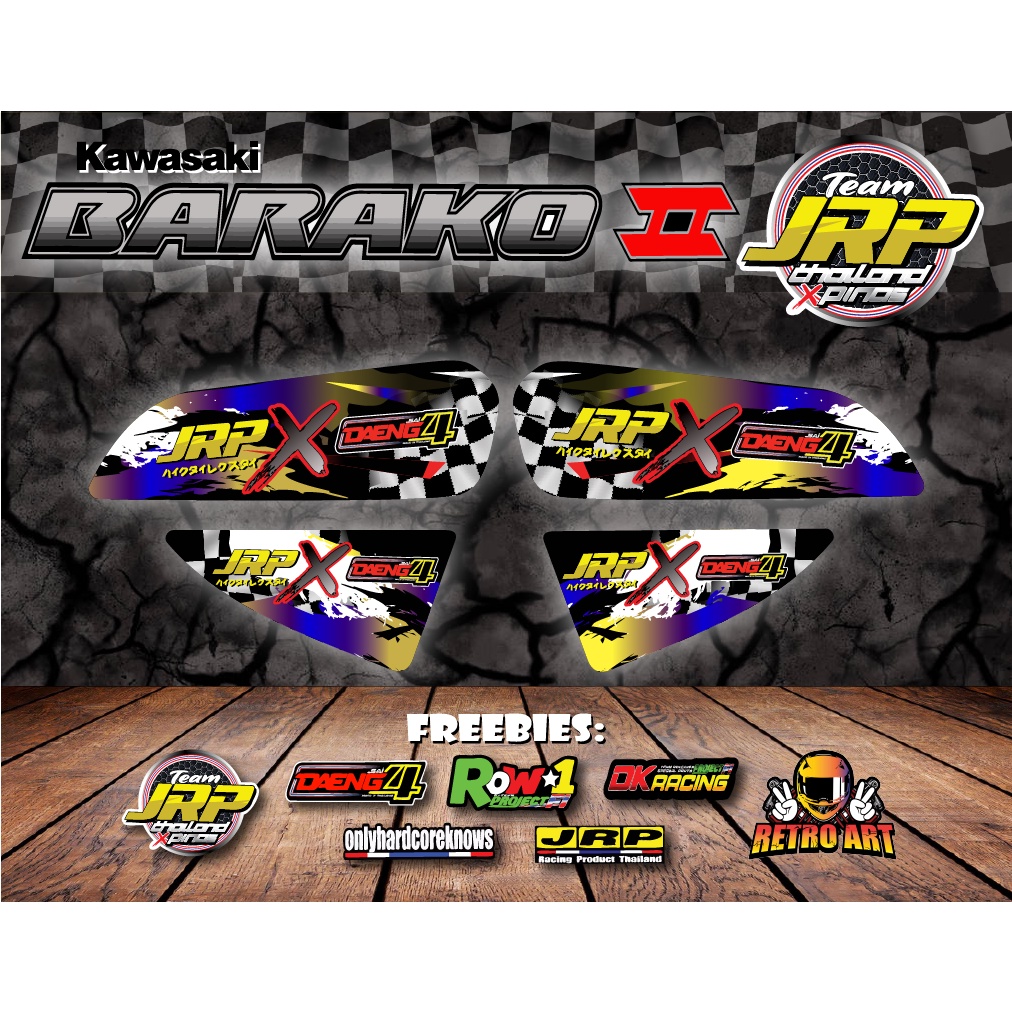 KAWASAKI BARAKO 2 JRP THAI DECALS | Shopee Philippines