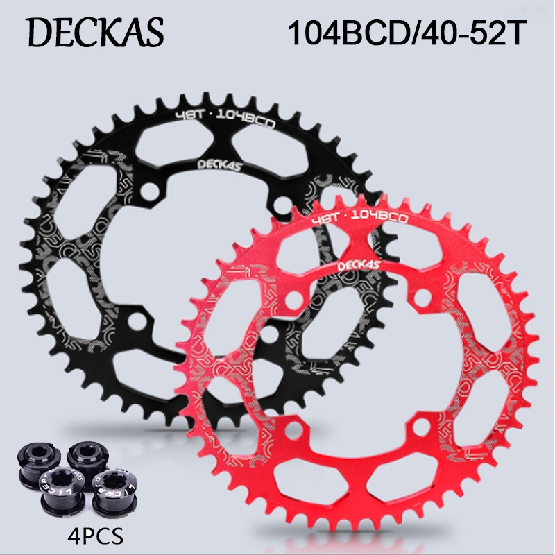 DECKAS 104BCD Chainring 40T 42T 44T 46T 48T 50T 52T MTB Bike Chainring ...