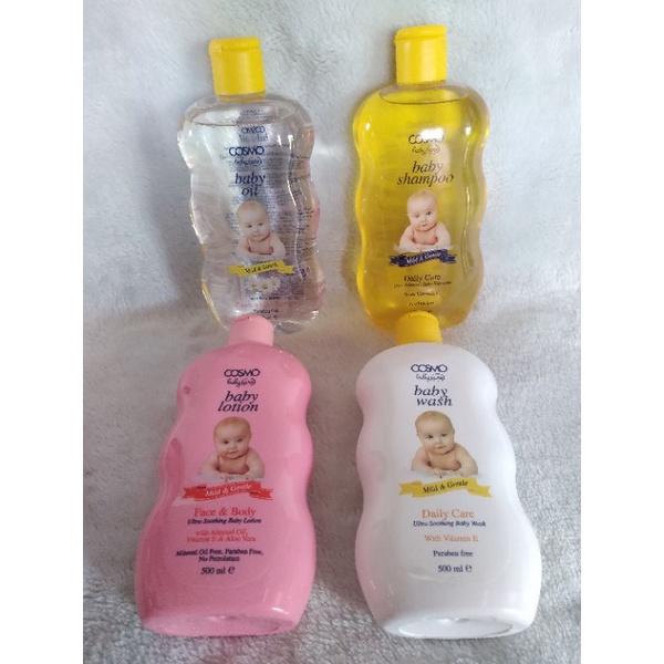 Cosmo Baby Care 500ml from dubai(oil,shampoo,lotion,wash) Shopee Philippines
