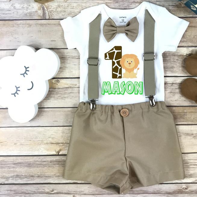 Jungle safari best sale 1st birthday outfit