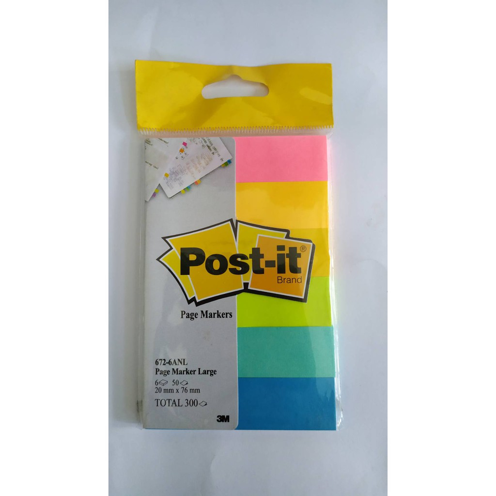 Sticky Notes Post-It Bookmark 672-6ANL | Shopee Philippines