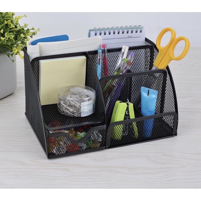 Desk Organizer 5 Partition Metal Mesh Type | Shopee Philippines