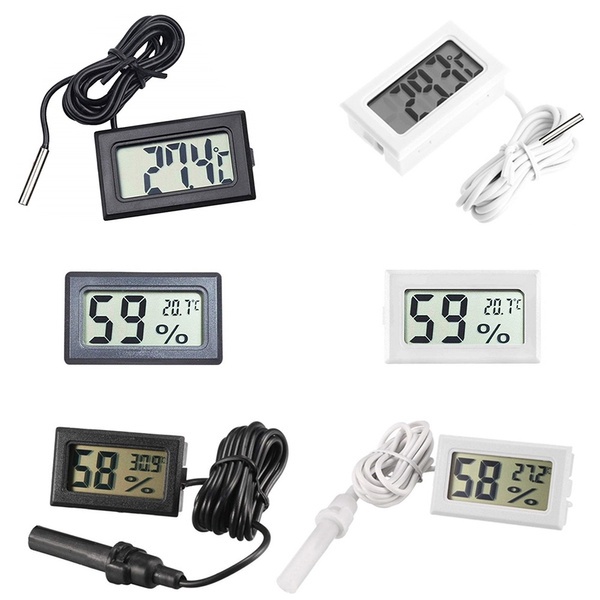 Lafvin mini digital lcd temperature sensor humidity meter thermometer