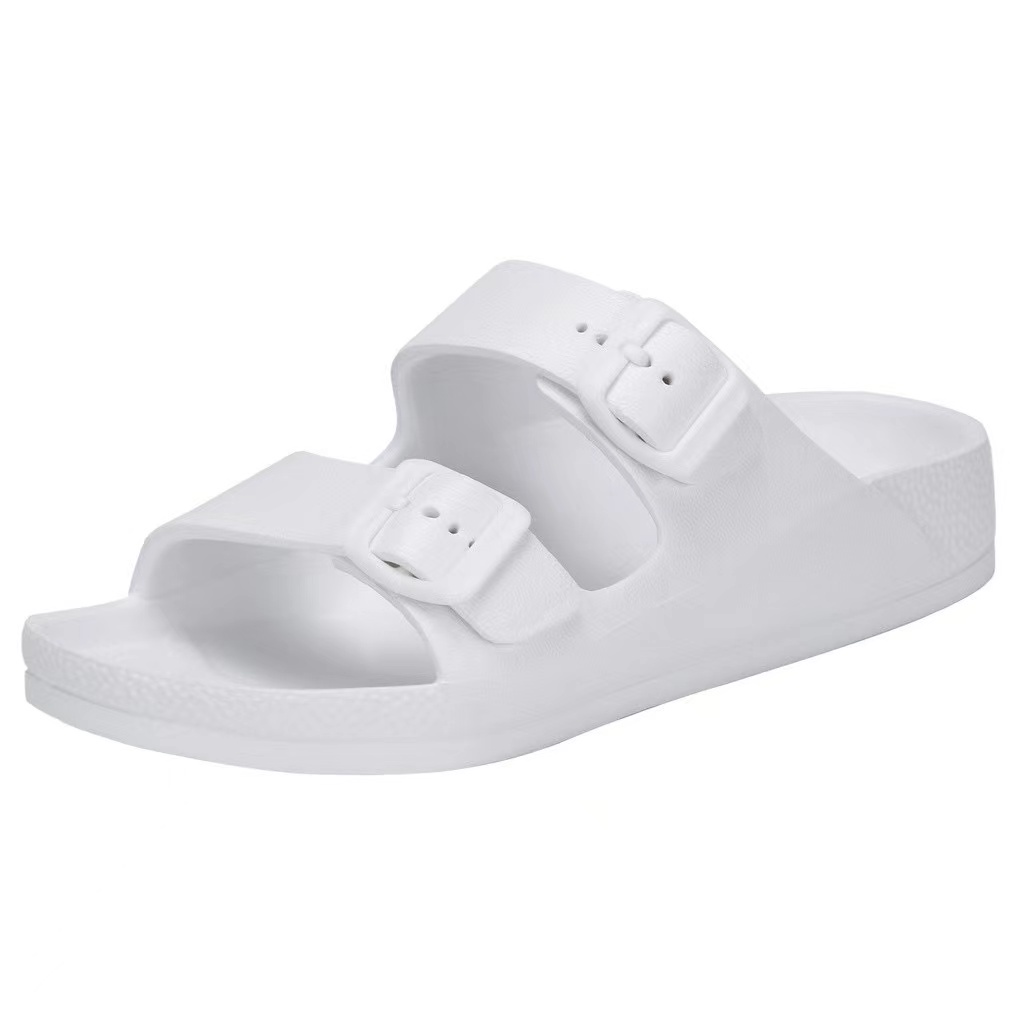 EVA Double Ladder Buckle Beach Slipper Sandals (Unisex) | Shopee ...