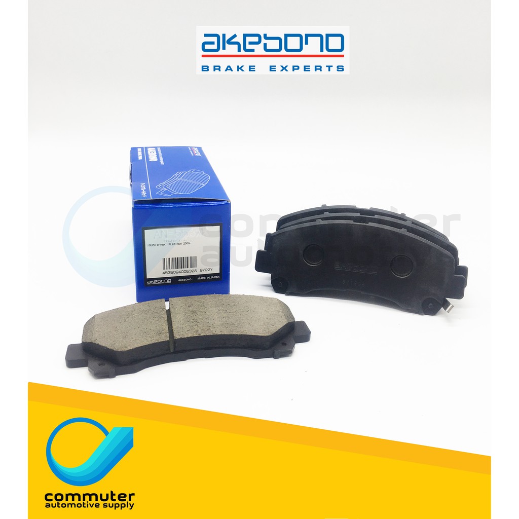 [FRONT] 20072017 Isuzu Dmax, 20072019 Isuzu Mux Brake Pads Akebono