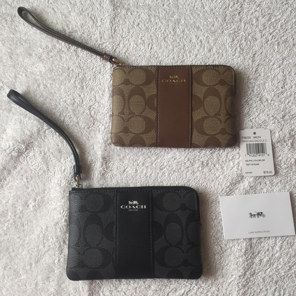 Coach Coin Purse (black, brown) | Shopee Philippines