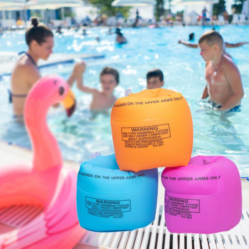 1 Pair Inflatable Swimming Ring Arm Bands Kids Swim Floating Armbands Child Floatable Pool
