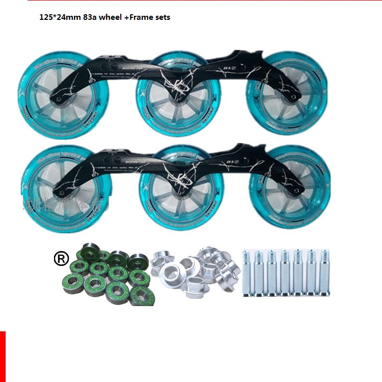 Extreme marathon special inliner roller skates big wheel 83A 88A 86a