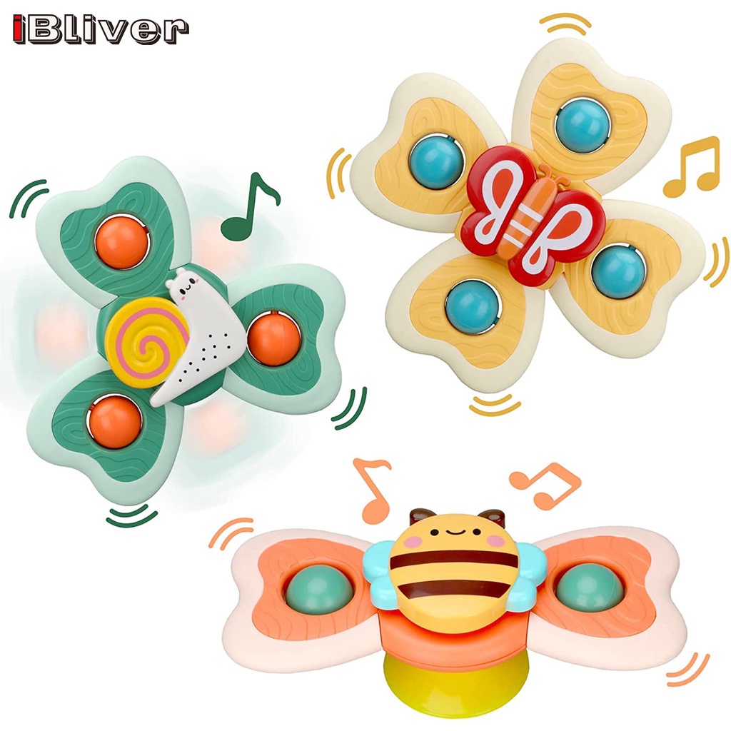 iBliver Spinning Sensory Learning Toys For Toddlers Baby 6-18 Months ...