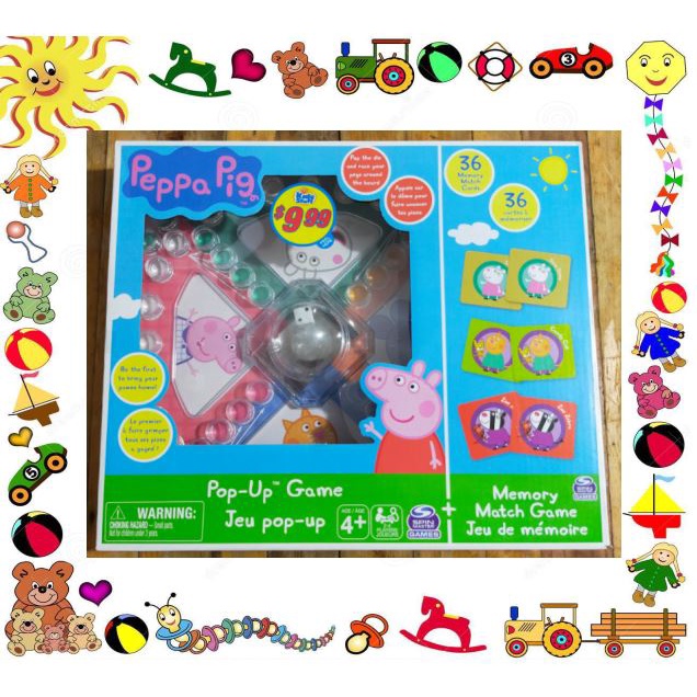 PEPPA PIG POPUP GAME 36 MEMORY MATCH CARDS Shopee Philippines