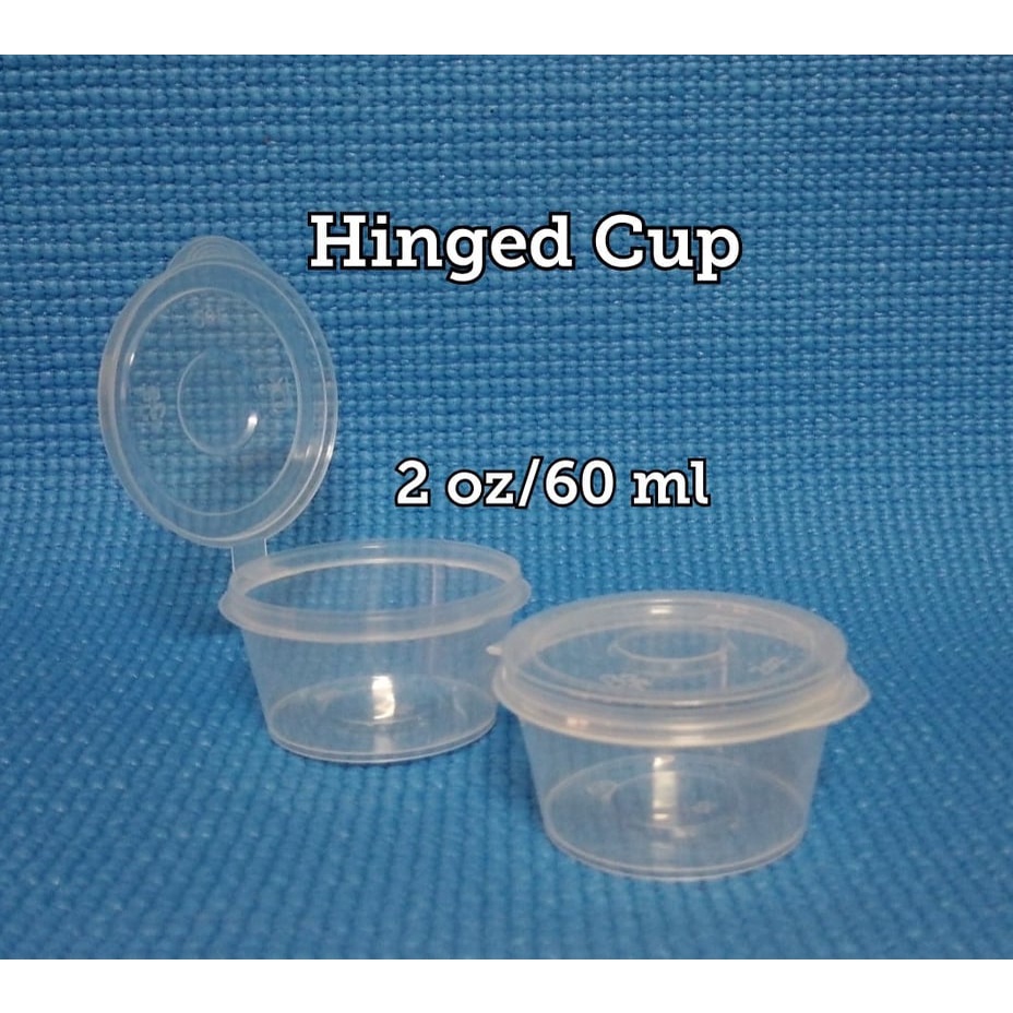 2OZ HINGED SAUCE CUP 1000