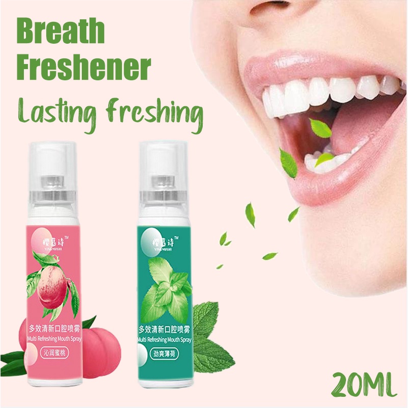 20ml Breath Freshener Mouth Spray Portable Oral Spray Lasting Freshing ...