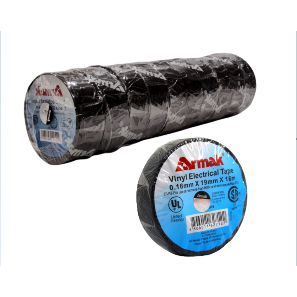 Meter Multi-Purpose Armak Black Electrical Tape Rubber Based Adhesive ...