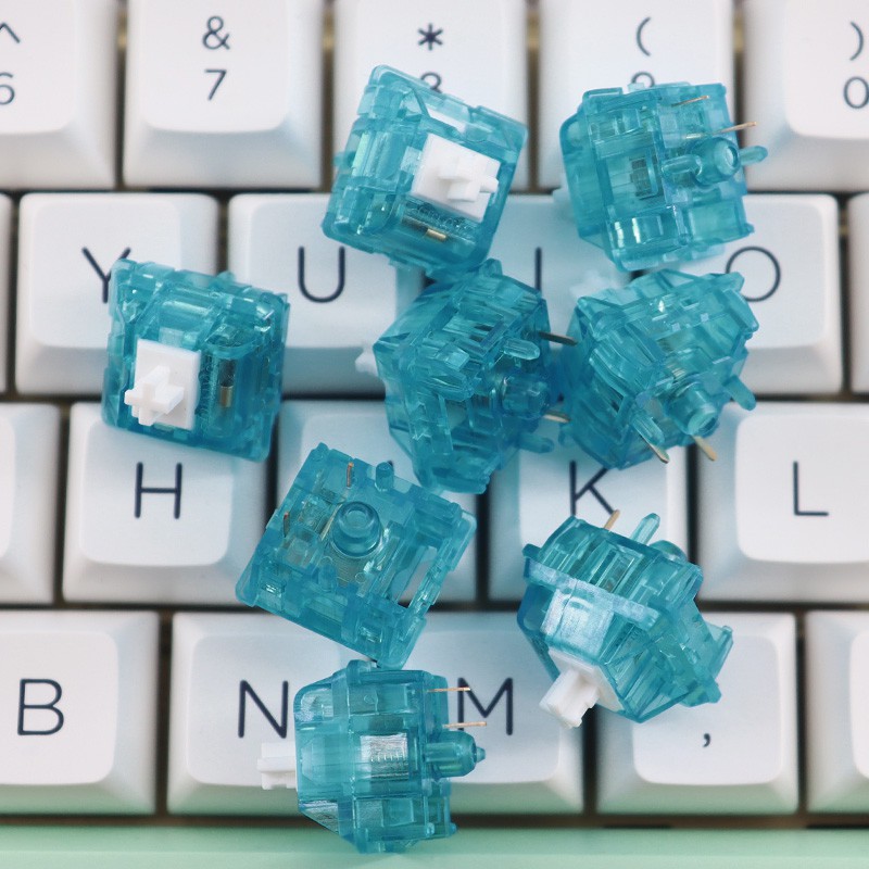 Mint Blue Switches Linear Mechanical Keyboard Switch 5 Pin Extension