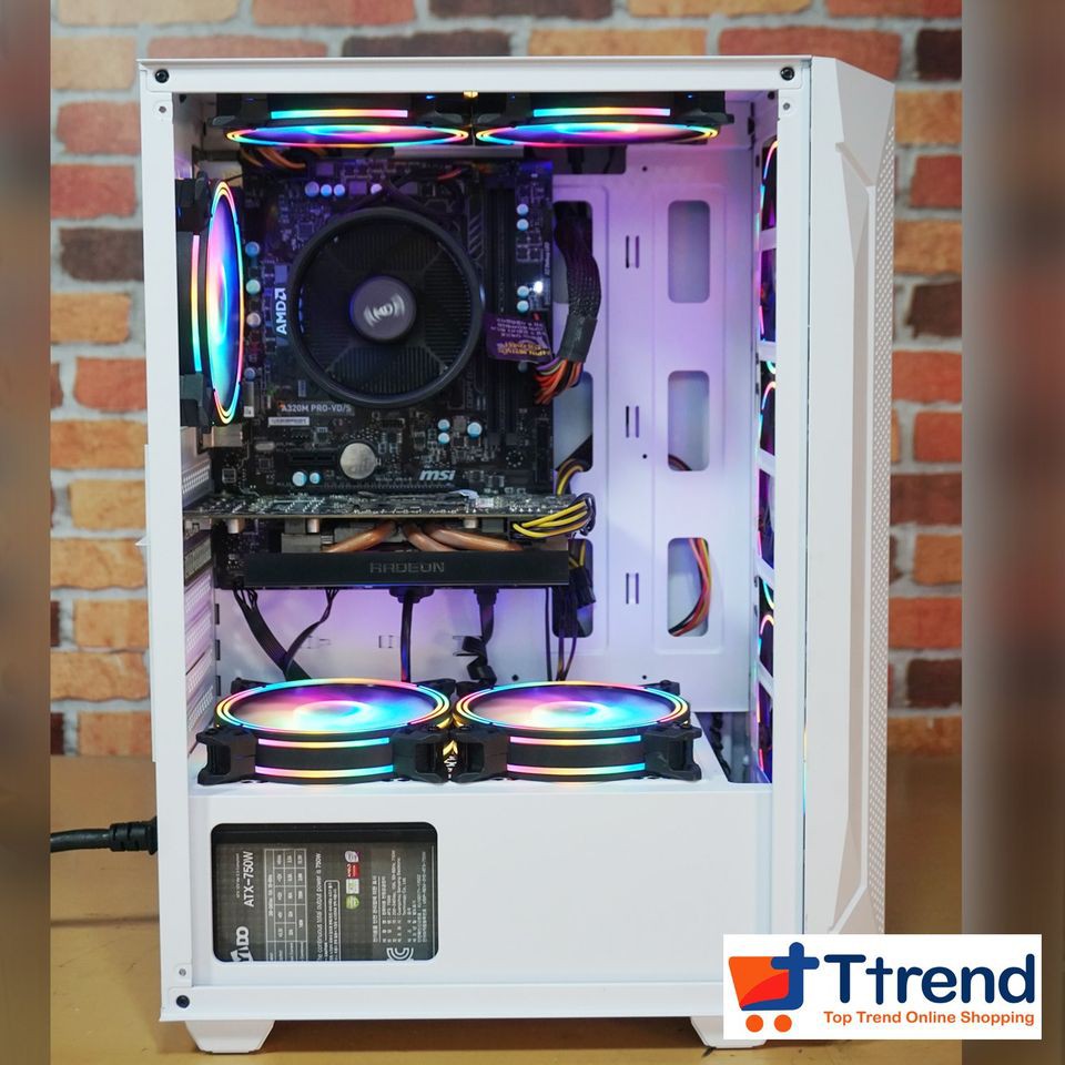 TTREND INPLAY Meteor 01 Tempered Glass Midtower Desktop Gaming PC Case ...