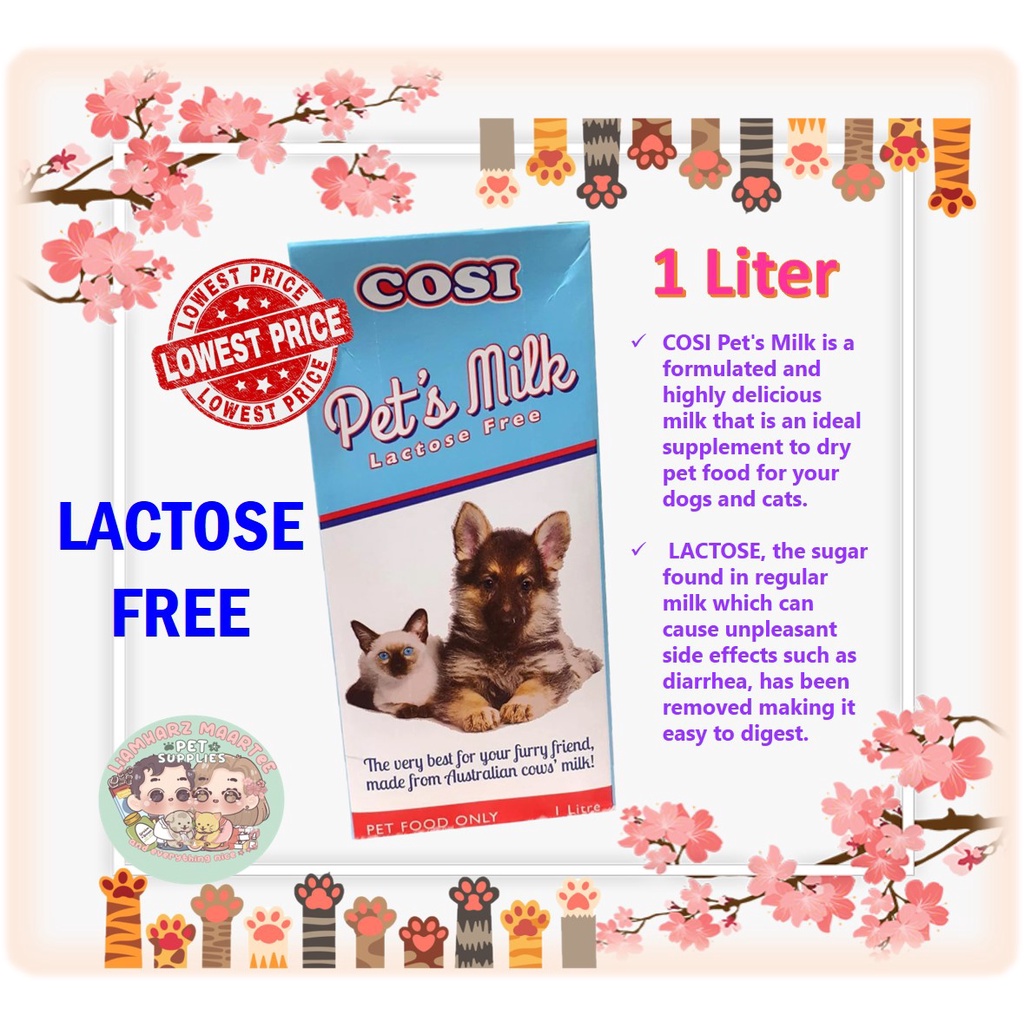 COSI PET'S MILK LACTOSE FREE 1 LITER Shopee Philippines