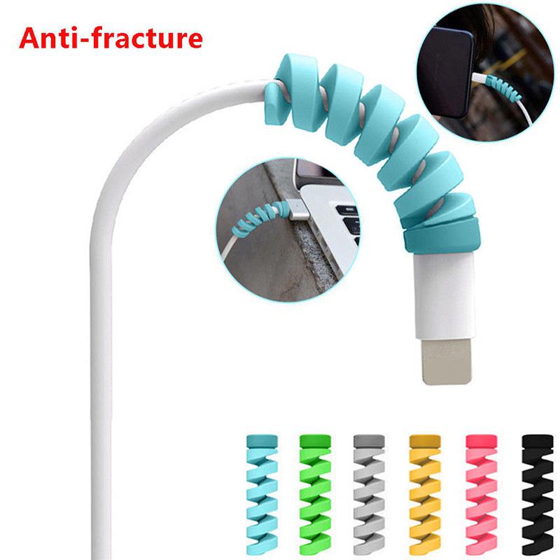 2Pcs Spiral Cable Protective Cover Data Line Wire Cable Protector ...