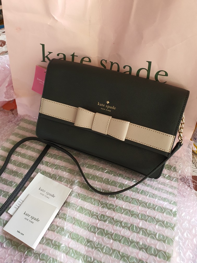 Kate Spade New York Kirk Park Saffiano Veronique Handbag Crossbody Purse  Leather