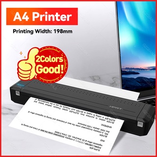 HPRT MT800Q A4 Portable Thermal Transfer Printer Wireless&USB Connect with  Mobile Computer Support 8.5'' x 11'' Letter for Office School Car Travel  Printer with 1pc Ribbon Roll Compatible w 