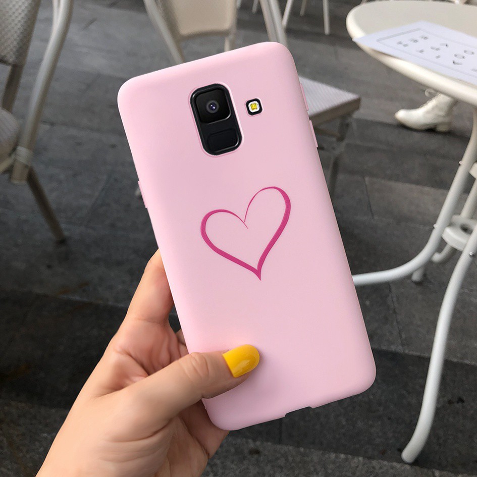Case Samsung Galaxy A6 2018 A600 inch Lovely Light Pink Heart