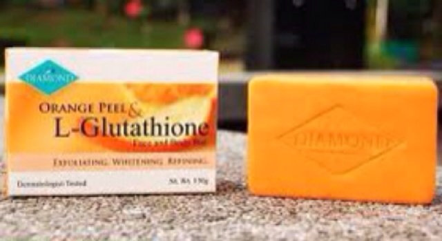 diamond orange peel & l glutathione soap review Product Review: Diamond Orange Peel L-Glutathione Face and Body Bar – Life  with Laine main image 1