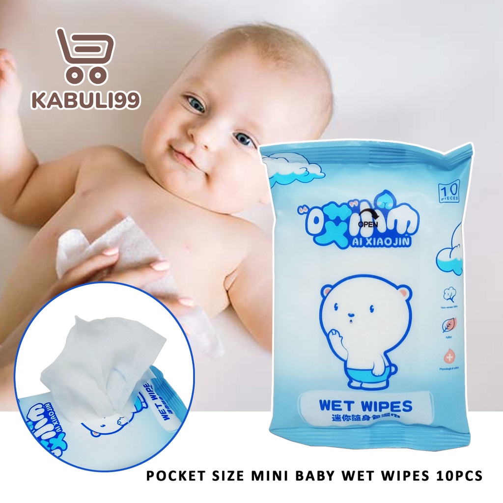 Pocket store baby wipes